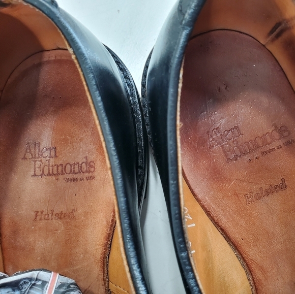 Allen Edmonds Halsted Monk Strap Dress Shoes Mens 10.5 D Medium Black Leather main image 12
